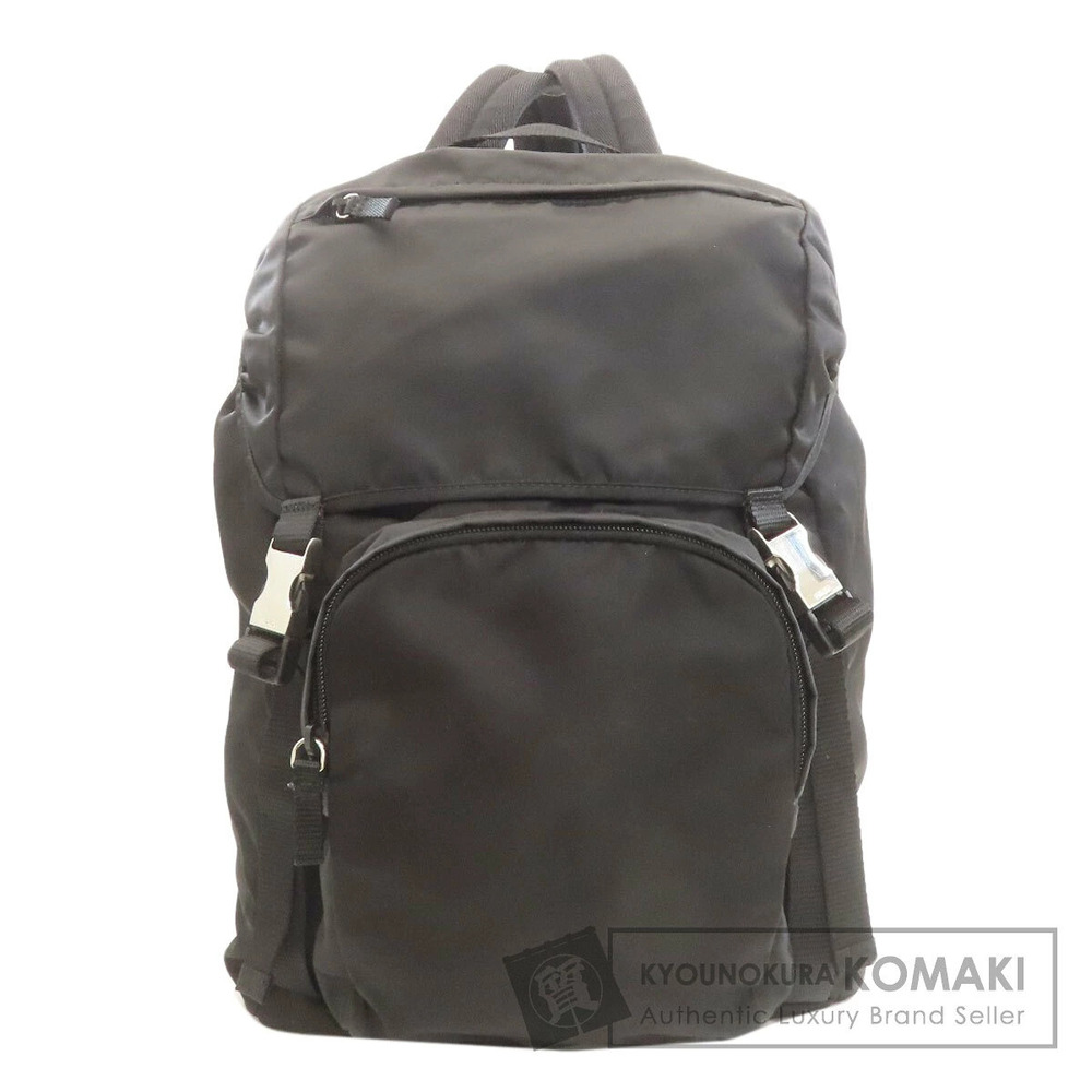 Prada Vela Tessuto Backpack Gray Brown